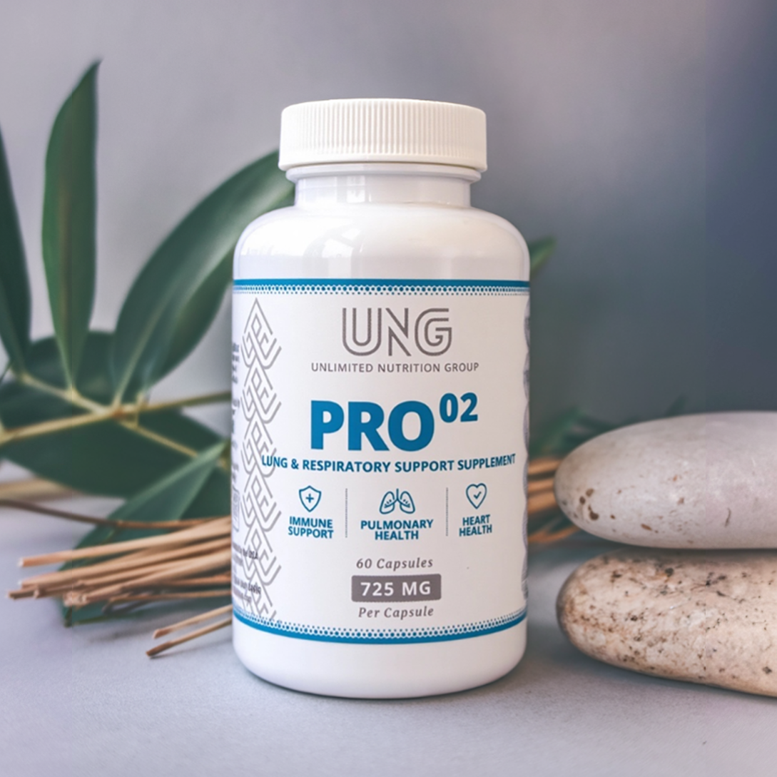 ProO₂ – Lung & Respiratory Support Formula Natural Herbal Supplement